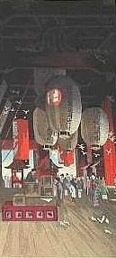 Eisho Narazaki, "Inside Senjoji Temple", 1932